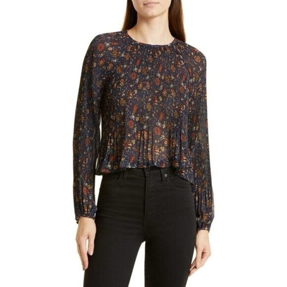 Veronica Beard Lewin Floral Blouse, size 0 - Picture 4 of 12